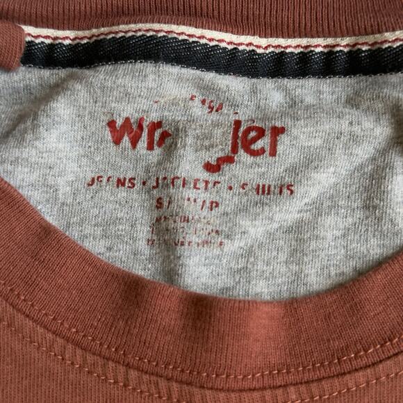 Wrangler Workwear Men's Short Sleeve Pocket T-Shirt Color Rust Size Small White - Picture 5 of 8